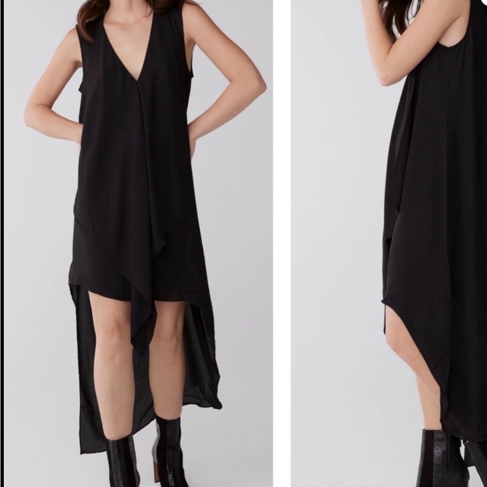 BCBG  Maxazria Tara high low Sleeveless Dress